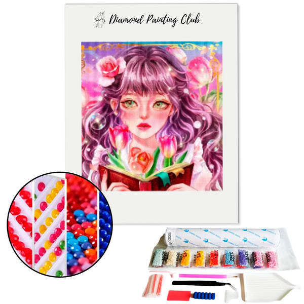 Diamond painting Tulip girl | Diamond-painting-club.us