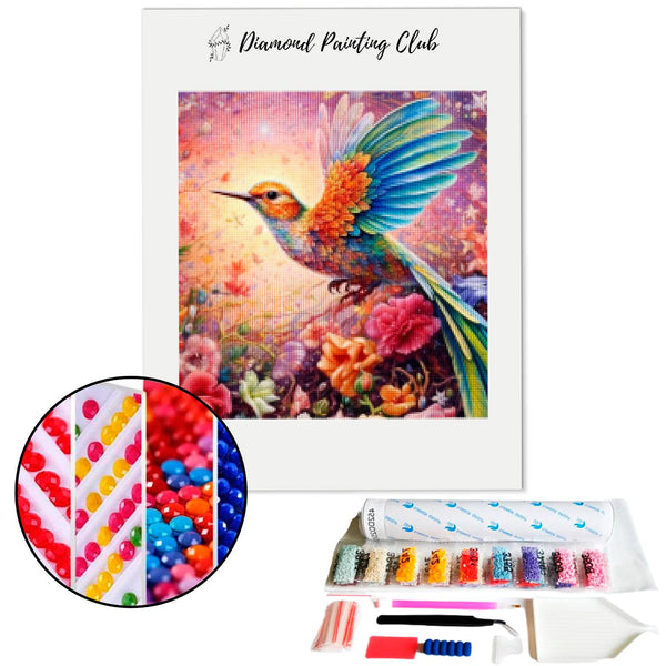 Diamond painting Enchanted Hummingbird | Diamond-painting-club.com
