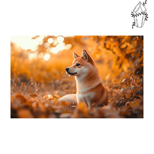 Diamond Painting Shiba Inu in Autumn