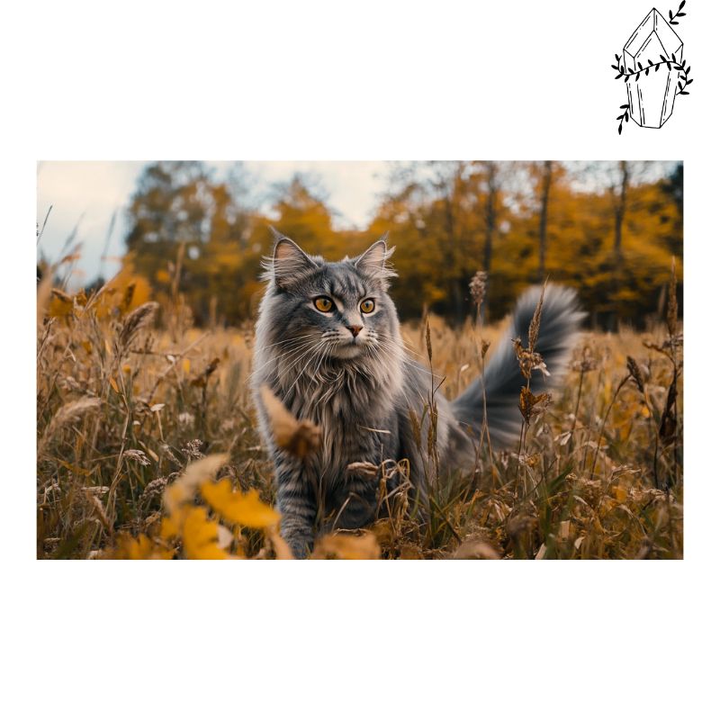 Diamond Painting Maine Coon on a Walk