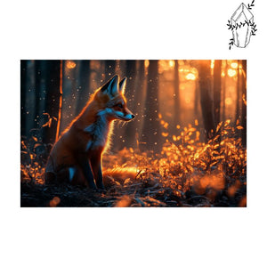 Diamond Painting Sunset Fox