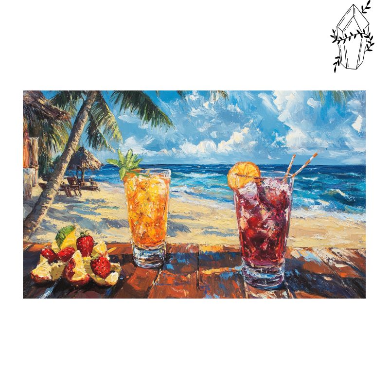 Diamond Painting Cocktails on the Holiday Beach