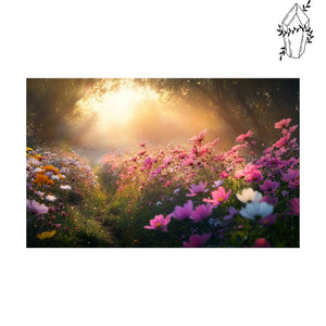 Diamond Painting Flower Meadow at Sunrise