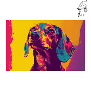 Diamond Painting Dachshund Pop Art