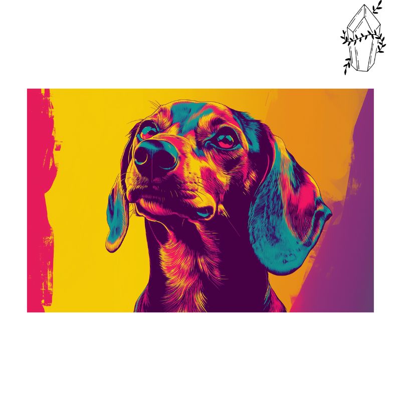 Diamond Painting Dachshund Pop Art