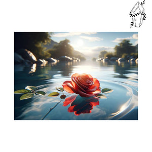 Diamond Painting Rose on a Lake