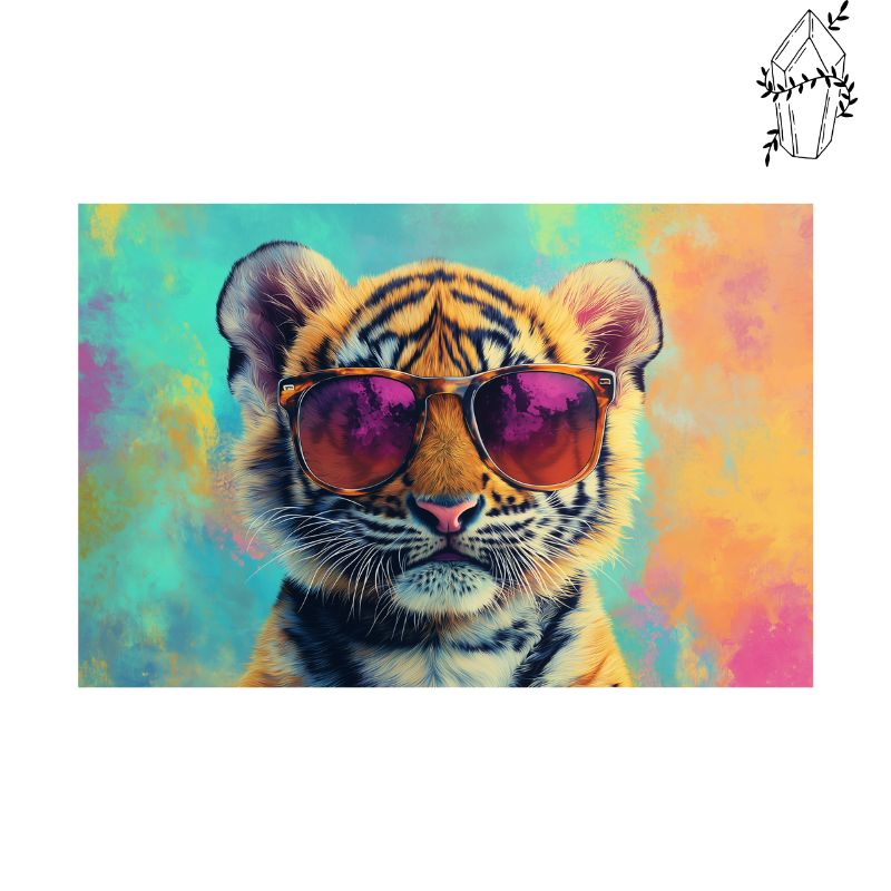 Diamond Painting Whimsical Baby Tiger