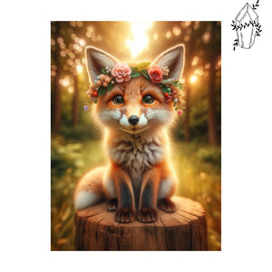 Diamond Painting Cute Crowned Fox