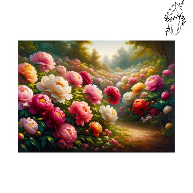 Diamond Painting Peony Flowers