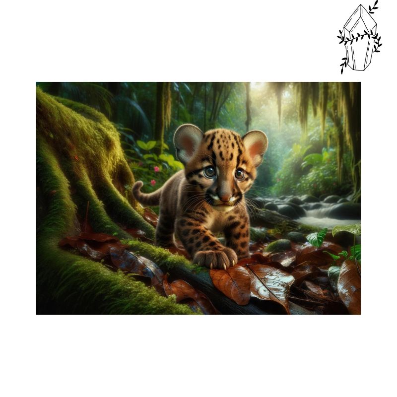 Diamond Painting Baby Jaguar