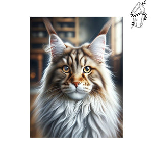 Diamond Painting Maine Coon Face