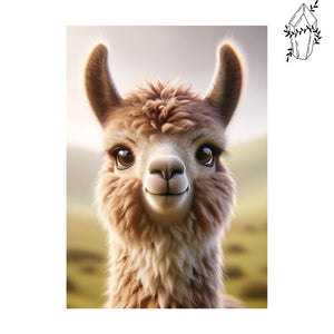 Diamond Painting Cute Lama