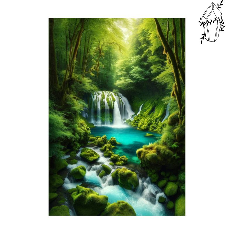 Diamond Painting Verdant Waterfall