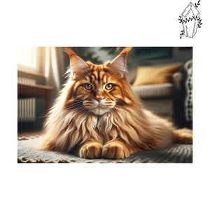 Diamond Painting Majestic Maine Coon