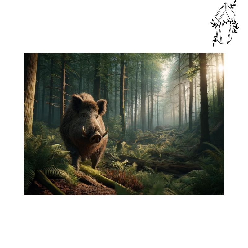 Diamond Painting Wild Boar in the Woods