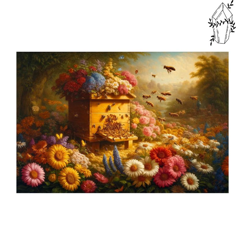 Diamond Painting Floral Hive