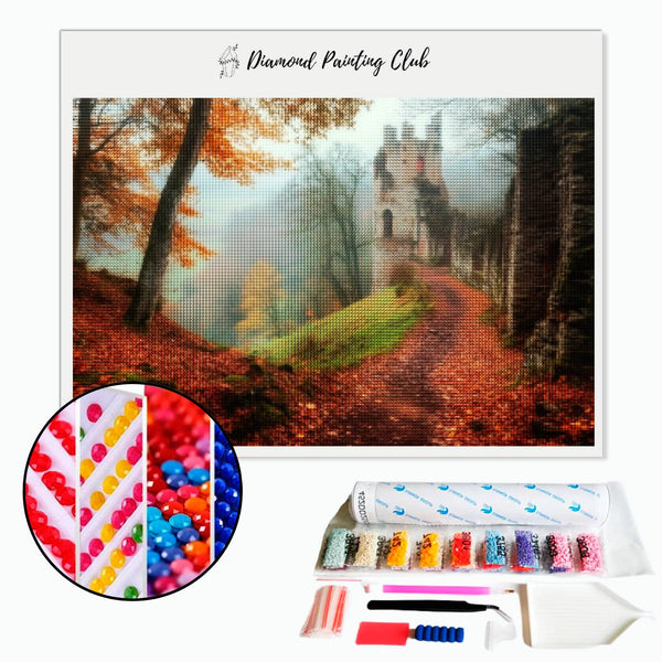 Diamond Painting French Castle in the Mist