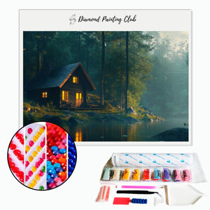 Diamond Painting Lake Cabin