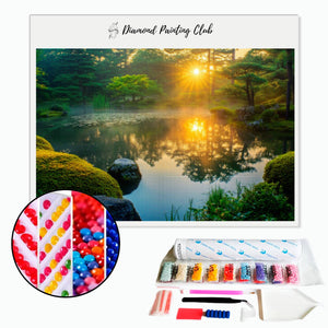 Diamond Painting Japanese Zen Garden Pond