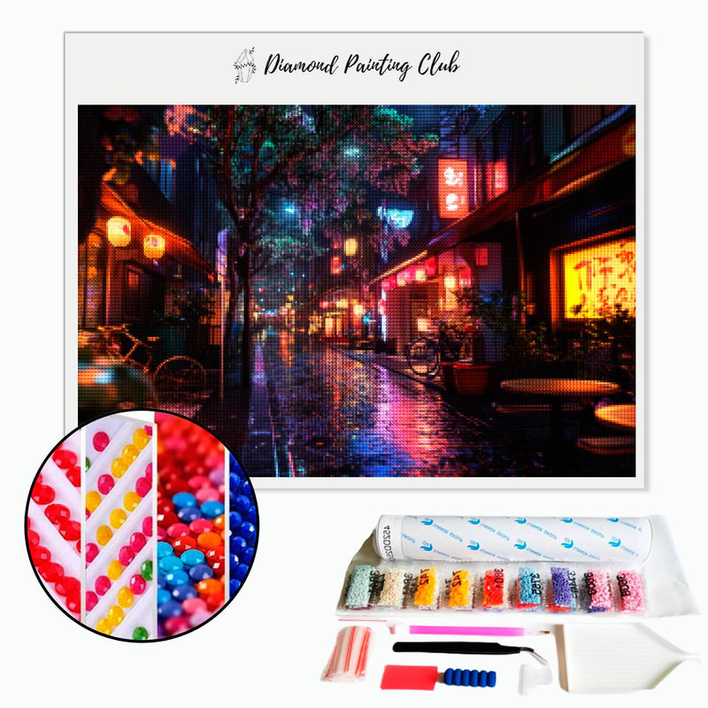 Diamond Painting Tokyo Street at Night