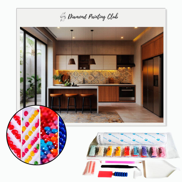 Diamond Painting Villa Kitchen