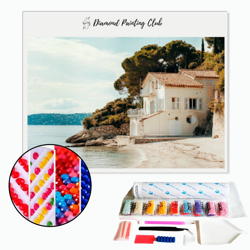 Diamond Painting Southern Villa on the Beach