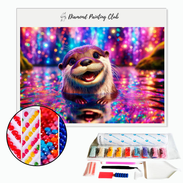 Diamond Painting Happy Otter in the Mystic Water