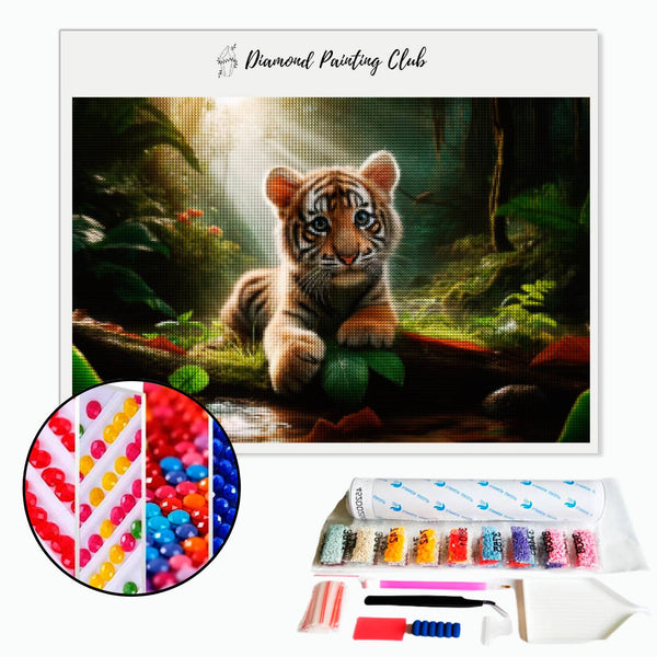 Diamond Painting Baby Tiger