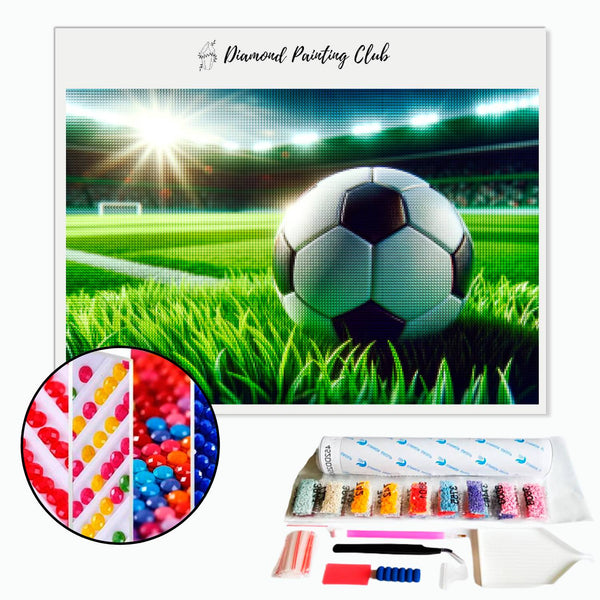 Diamond Painting Soccer Field and Ball