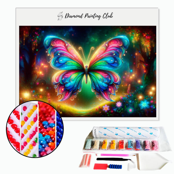 Diamond painting Whimsical Multicolor Butterfly