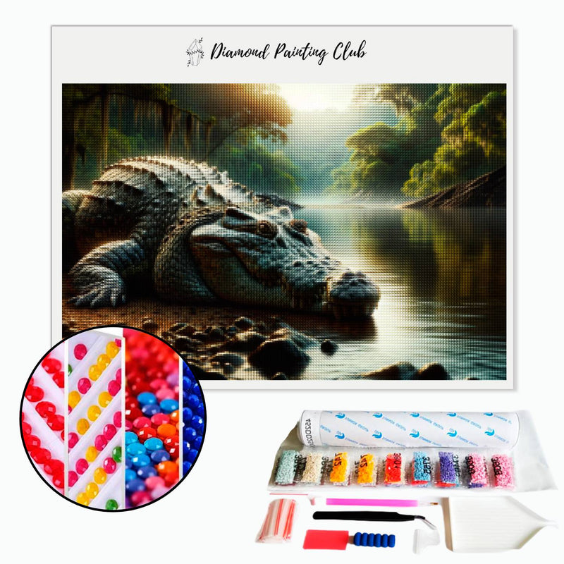 Diamond Painting Giant Crocodile