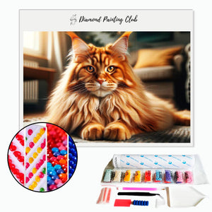 Diamond Painting Majestic Maine Coon