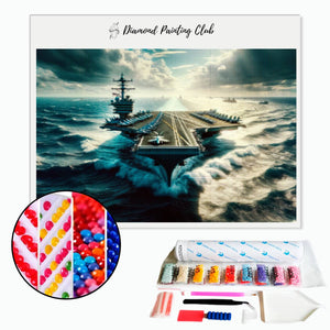 Diamond Painting Aircraft Carrier