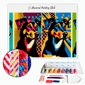 Diamond Painting Pop Art Dog