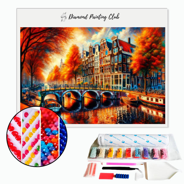 Diamond Painting Amsterdam Street