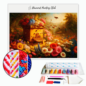 Diamond Painting Floral Hive