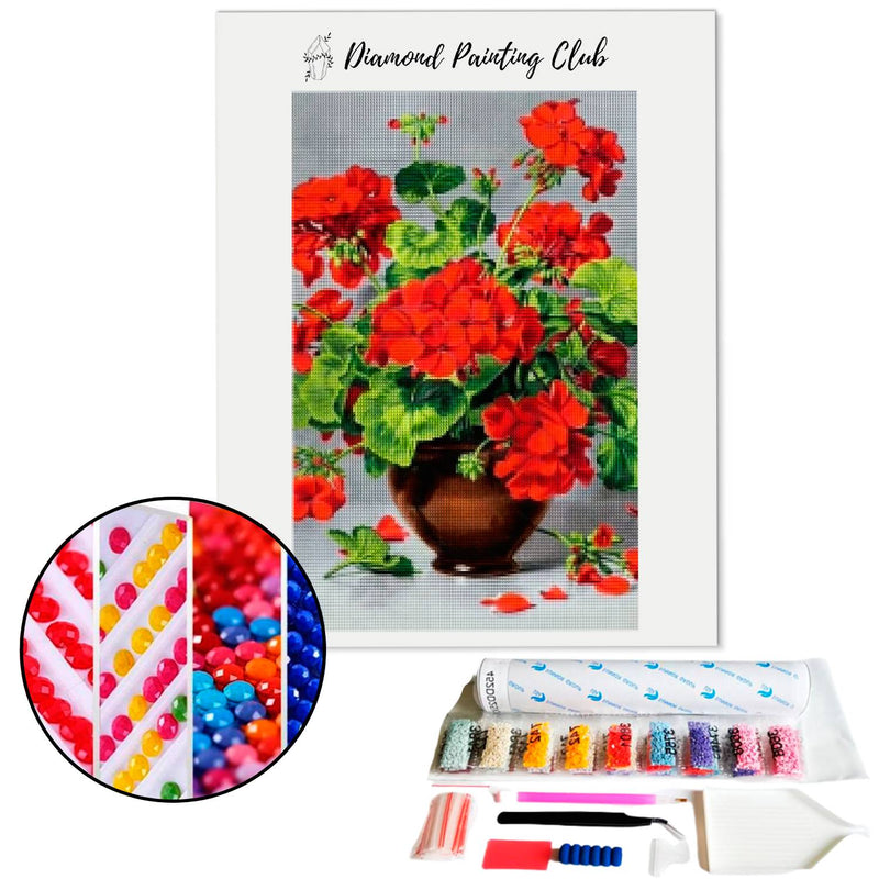 Diamond painting Geranium | Diamond-painting-club.us