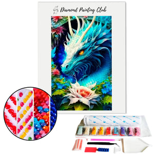 Diamond painting Lotus dragon | Diamond-painting-club.us
