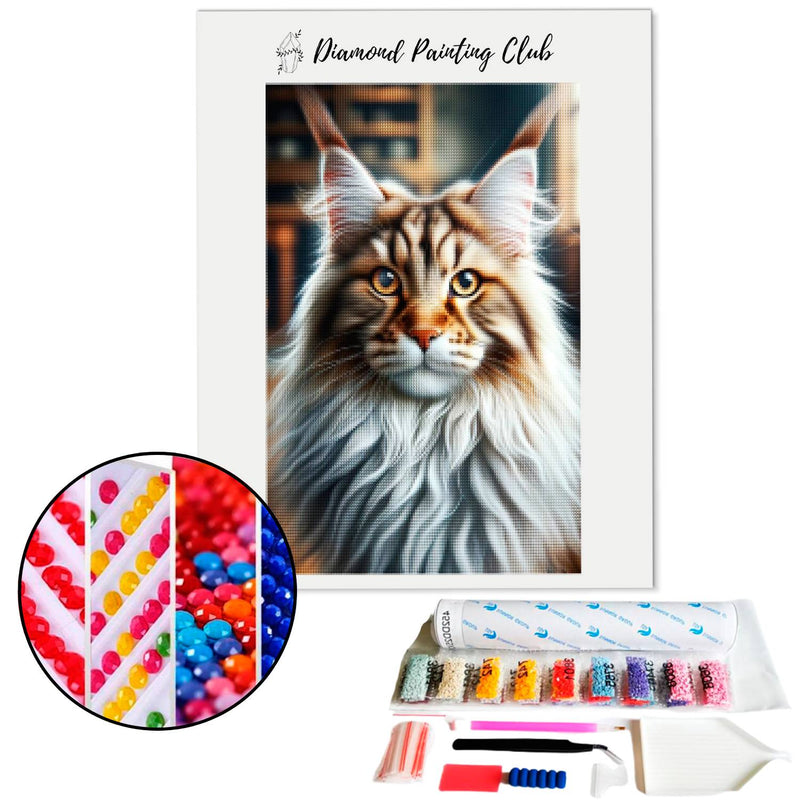 Diamond Painting Maine Coon Face