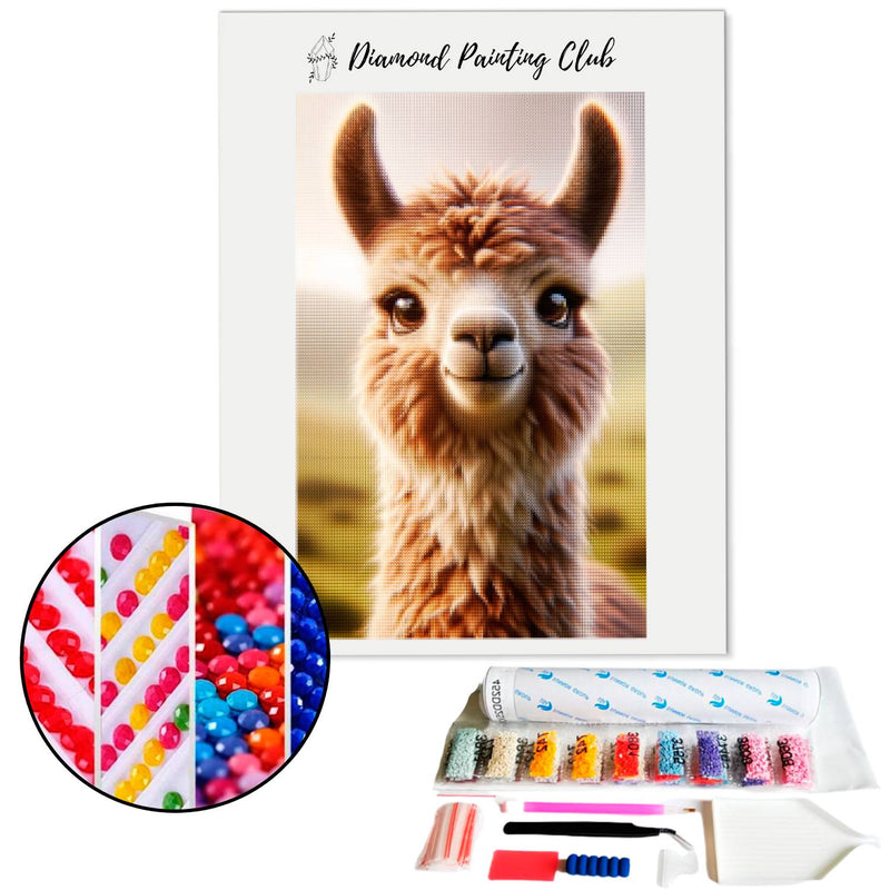 Diamond Painting Cute Lama