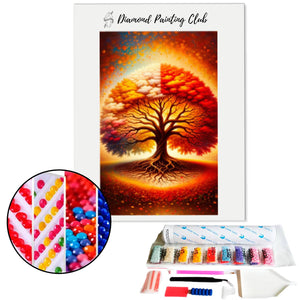 Diamond Painting Autumn Tree