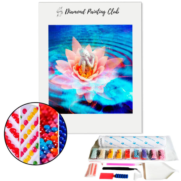 Diamond Painting Buddha on Lotus Flower | Diamond-painting-club.us
