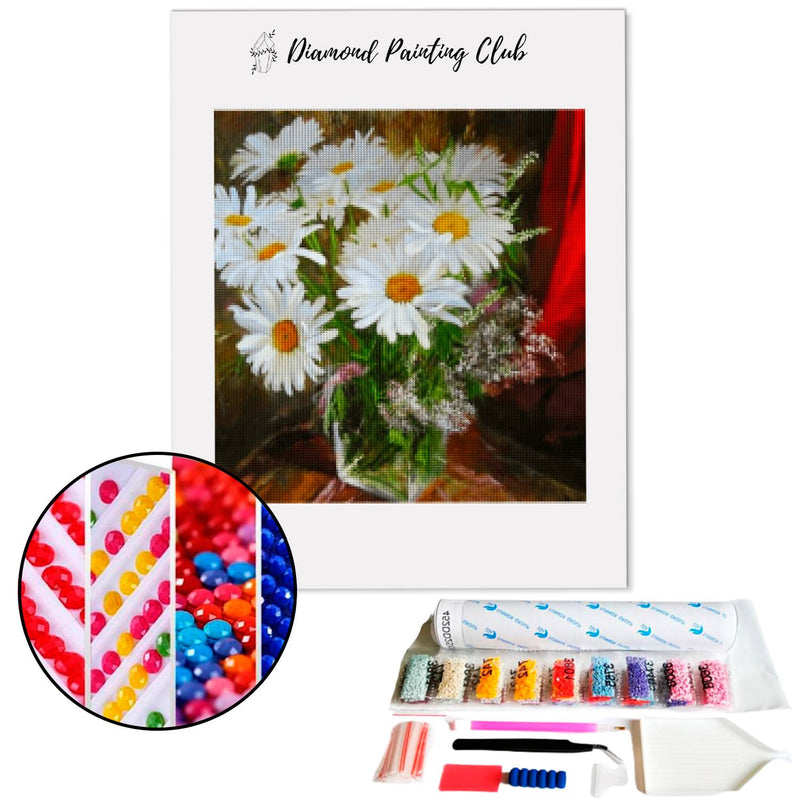 Diamond painting Daisy Vase | Diamond-painting-club.us