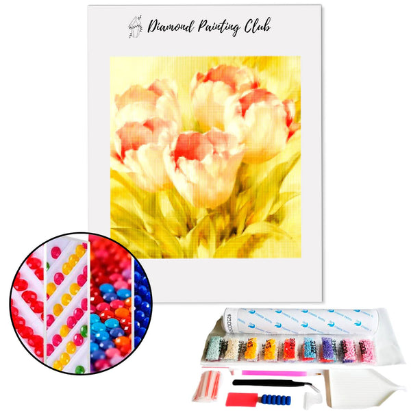 Diamond painting Rose Tulips | Diamond-painting-club.us