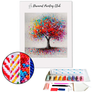 Diamond Painting Multicolored Tree | Diamond-painting-club.us