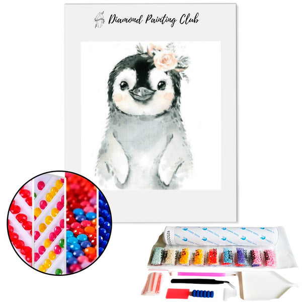 Diamond Painting Cute Little Penguin | Diamond-painting-club.us