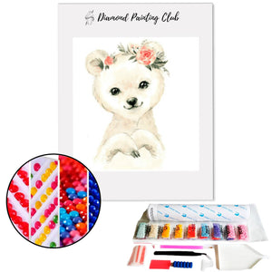 Diamond Painting Cute Little Bear | Diamond-painting-club.us