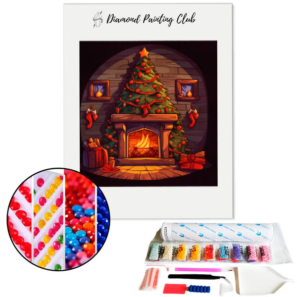 Diamond Painting Childish Christmas Chimney | Diamond-painting-club.us