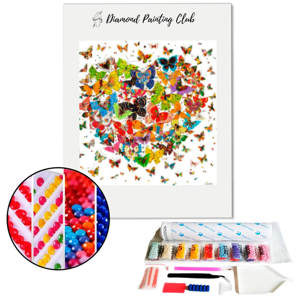 Diamond Painting Butterfly Heart | Diamond-painting-club.us