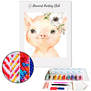 Diamond painting Cute Little Pig | Diamond-painting-club.us